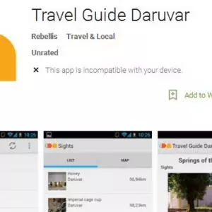 Mobile application Travel Guide Daruvar presented