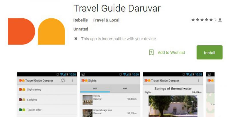 Predstavljena Mobilna Aplikacija Travel Guide Daruvar Hrturizam