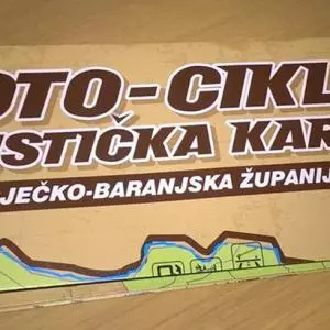 Izrađena prva moto-ciklo turistička karta Osječko-baranjske županije