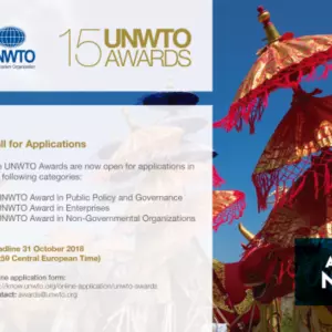 UNWTO: Open applications for the award of the World Tourism Organization