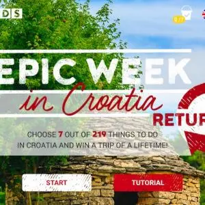 CNTB re-launches promotional campaign and prize game "Epic Week in Croatia - Returns"