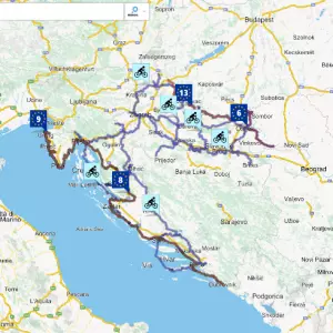 HAK published an interactive map with EuroVelo and national bicycle routes