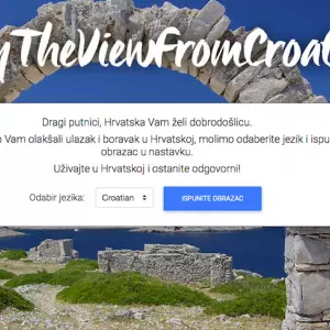 EnterCroatia - online obrazac za prelazak granice i epidemiološke informacije za strane turiste