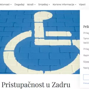 TZ grada Zadra prilagodila web stranicu osobama s invaliditetom