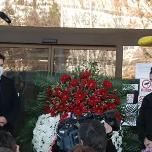 The Voice of Entrepreneurs Association laid a wreath in front of the Ministry of Economy and Sustainable Development