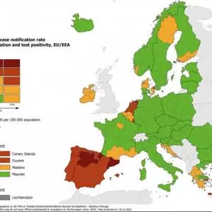 Adriatic Croatia is no longer green on the ECDC COVID map!