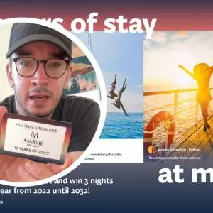 Great campaign on Instagram Reels: 10 years of free holidays at Marvie Hotel & Health won by a Briton