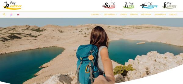 The successful Pag Outdoor project received a new website that unites the offer of the entire island