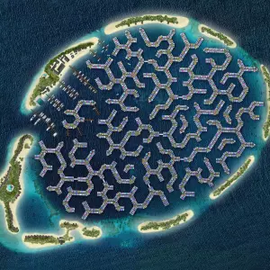 The first real floating city-island is being built in the Maldives