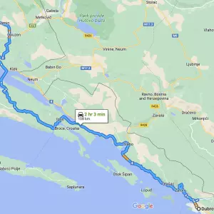 The Pelješki bridge is now also visible on Google Maps