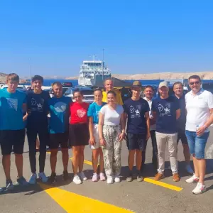HTZ organized a water sharing campaign in the ferry ports of Stinica and Split