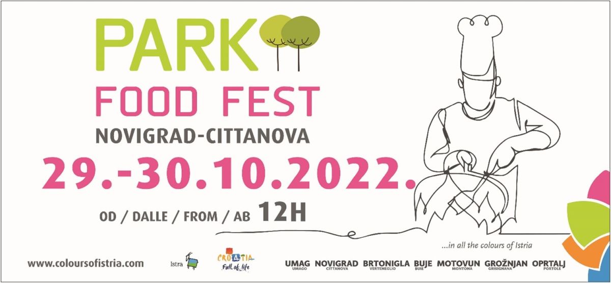 Park food fest novigrad 2022 plakat