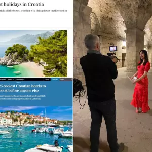 Croatian tourist offer in the Telegraph, Times and national television ITV
