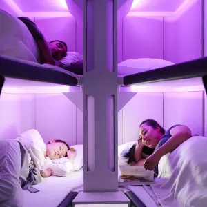 Skynest - Air New Zealand's concept for napping on long flights