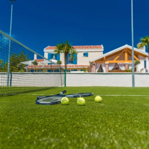 Guests are most looking for villas that have a tennis court next to the swimming pool