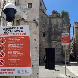 U Splitu postavljene info table o javnom redu i miru za posjetitelje  