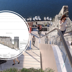 Conceptual solution for the revitalization of the Double Wall in Doc presented in Šibenik