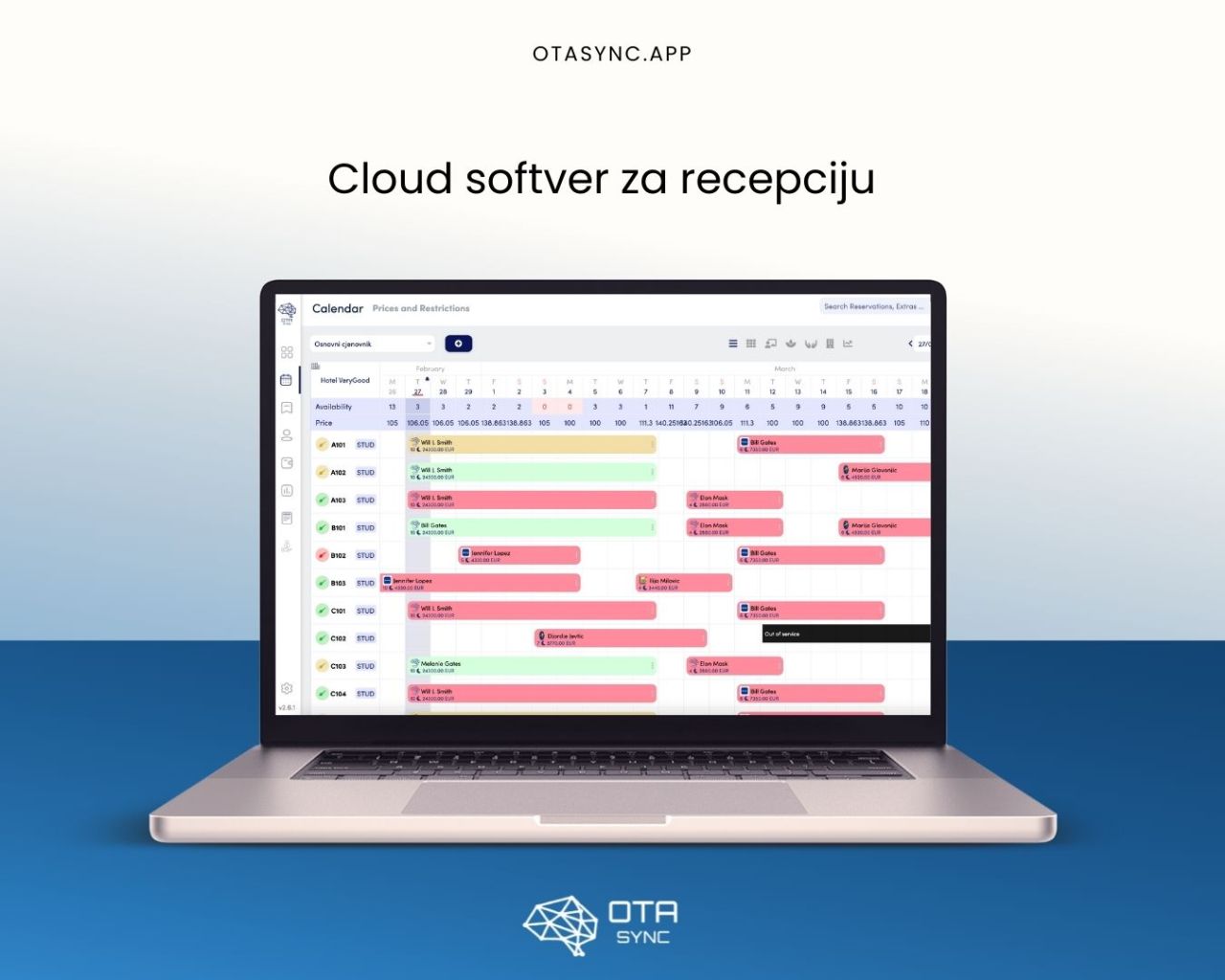 Cloud softver ya recepciju ota sync
