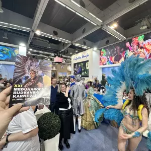Budva blew up with promotion at the tourism fair in Belgrade. An example of how it is exhibited at tourist fairs