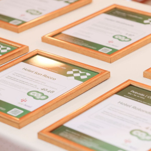 Seven family and small hotels received certificates as confirmation of measuring their carbon footprint