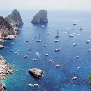 Despite the doubling of the tax, Capri is besieged by tourists - the population pushed out of the island