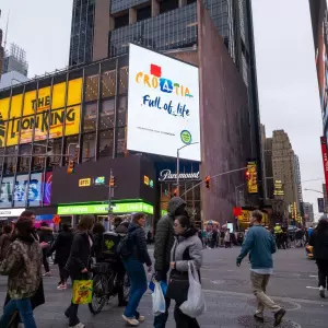 Excellent move: promotion of Croatia in Times Square in New York