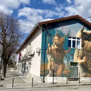 The largest mural in Croatia dedicated to the Halubaj bell ringers