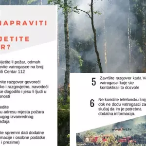 Hrvatska vatrogasna zajednica poslala upozorenje o velikoj opasnosti od nastanka požara