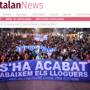 Na ulice Barcelone slilo se na desetke tisuća ljudi tražeći priuštivo stanovanje