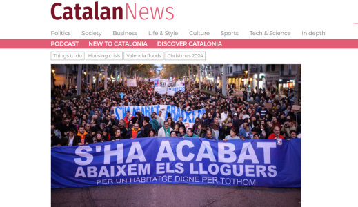 Na ulice Barcelone slilo se na desetke tisuća ljudi tražeći priuštivo stanovanje