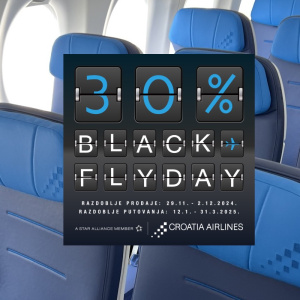 Croatia Airlines za Black Friday nudi 30 posto popusta