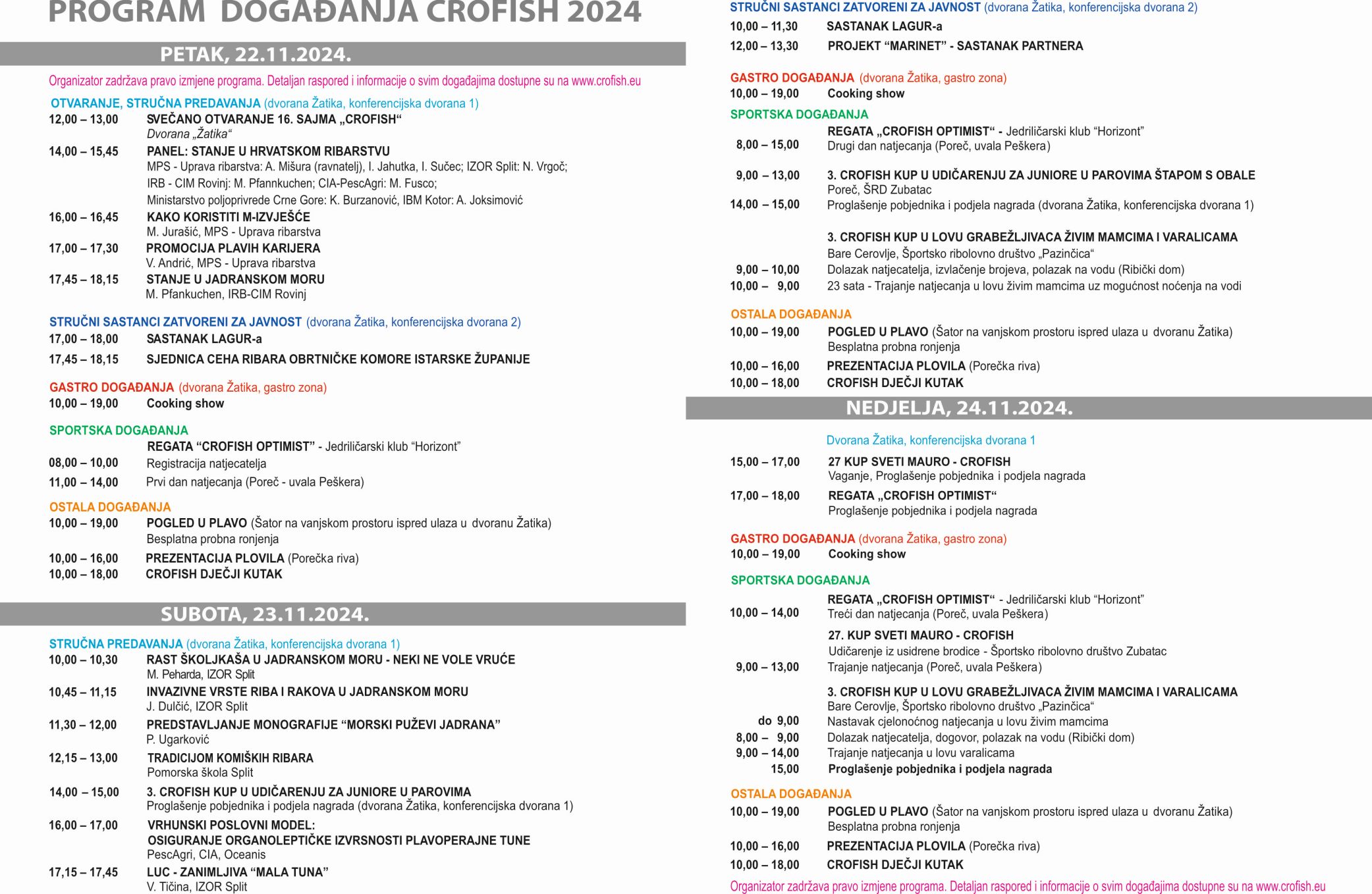 Program dogadanja crofish