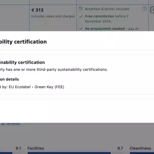 Booking.com pokrenuo novu fazu svog programa održivosti: otvorio se prema certifikatima trećih strana 