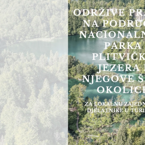 Nacionalni park Plitvička jezera objavio brošuru o održivim praksama