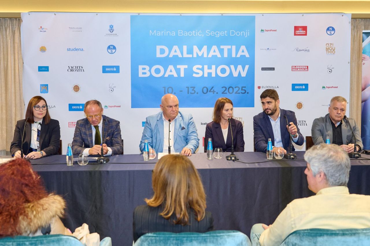 Dalmatia boat show konferencija za medije aleksandra bujevic joze tomas zeljko baotic ivana vladovic stipe cogelja ivo soric