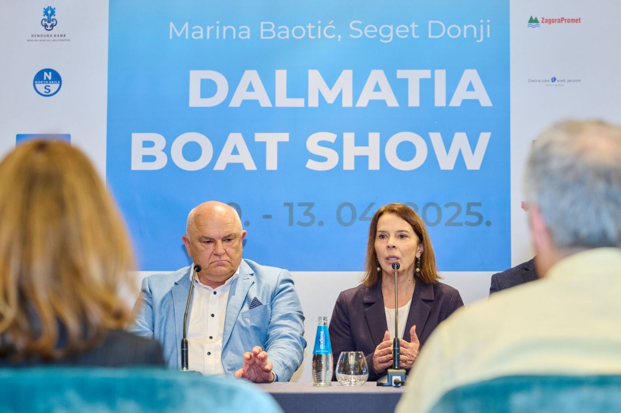 Dalmatia boat show konferencija za medije zeljko baotic i ivana vladovic foto mario alajbeg