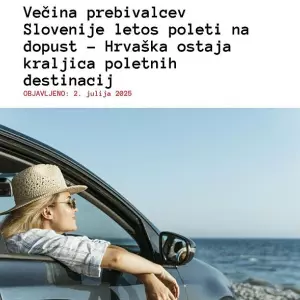 Hrvatska najpopularnija destinacija na tržištu Slovenije
