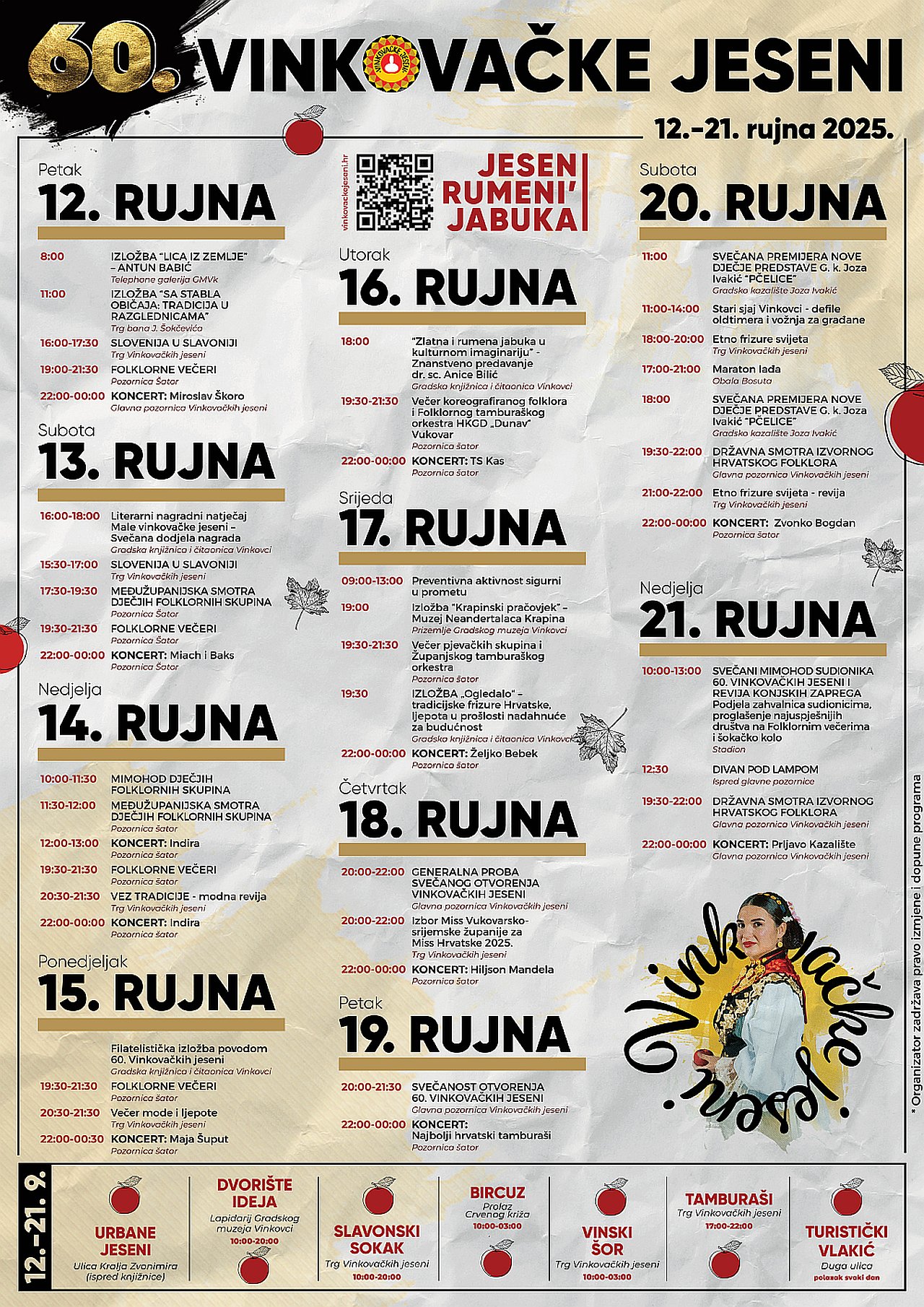 Program vinkovackih jeseni 2025