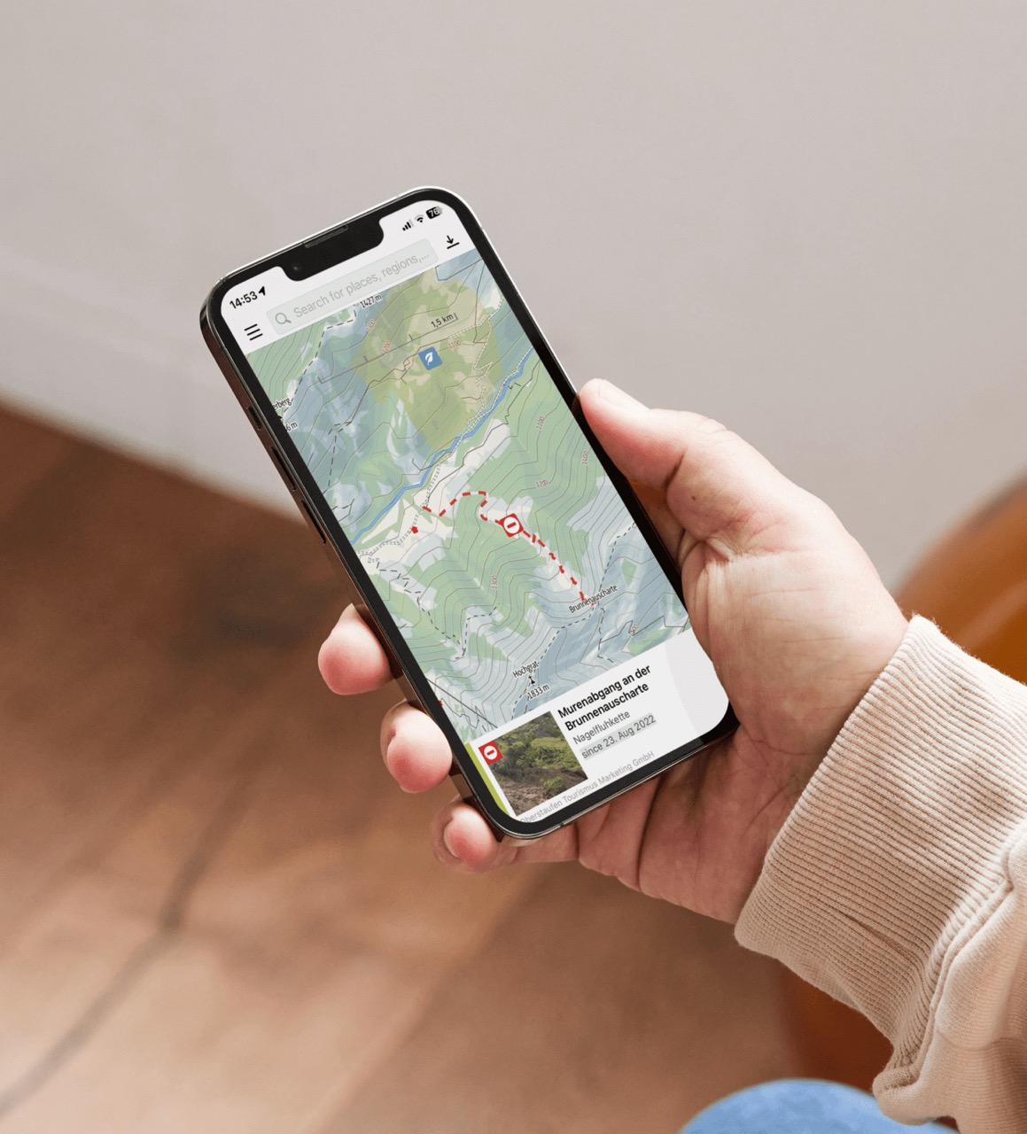 Mockup app trail large