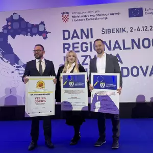 Zagrebačka županija među najboljima u Hrvatskoj:  PRONACUL prvi među 46 projekata, Velika Gorica najprivlačniji grad za život
