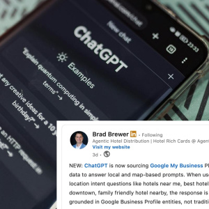ChatGPT ne “traži” stranice nego entitete: za hotele ključ postaje Google Business Profile?