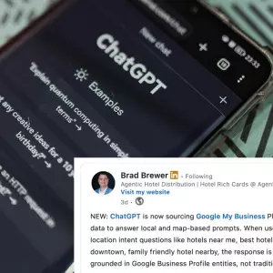 ChatGPT ne “traži” stranice nego entitete: za hotele ključ postaje Google Business Profile?