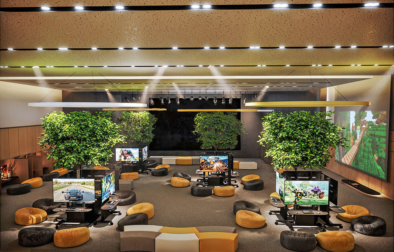 Pical resort game arena light temp gal viz