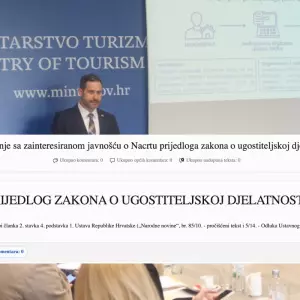 Predstavljen novi Zakon o ugostiteljstvu: kontrola nelegalnog, modernizacija sustava kategorizacije i digitalizacija