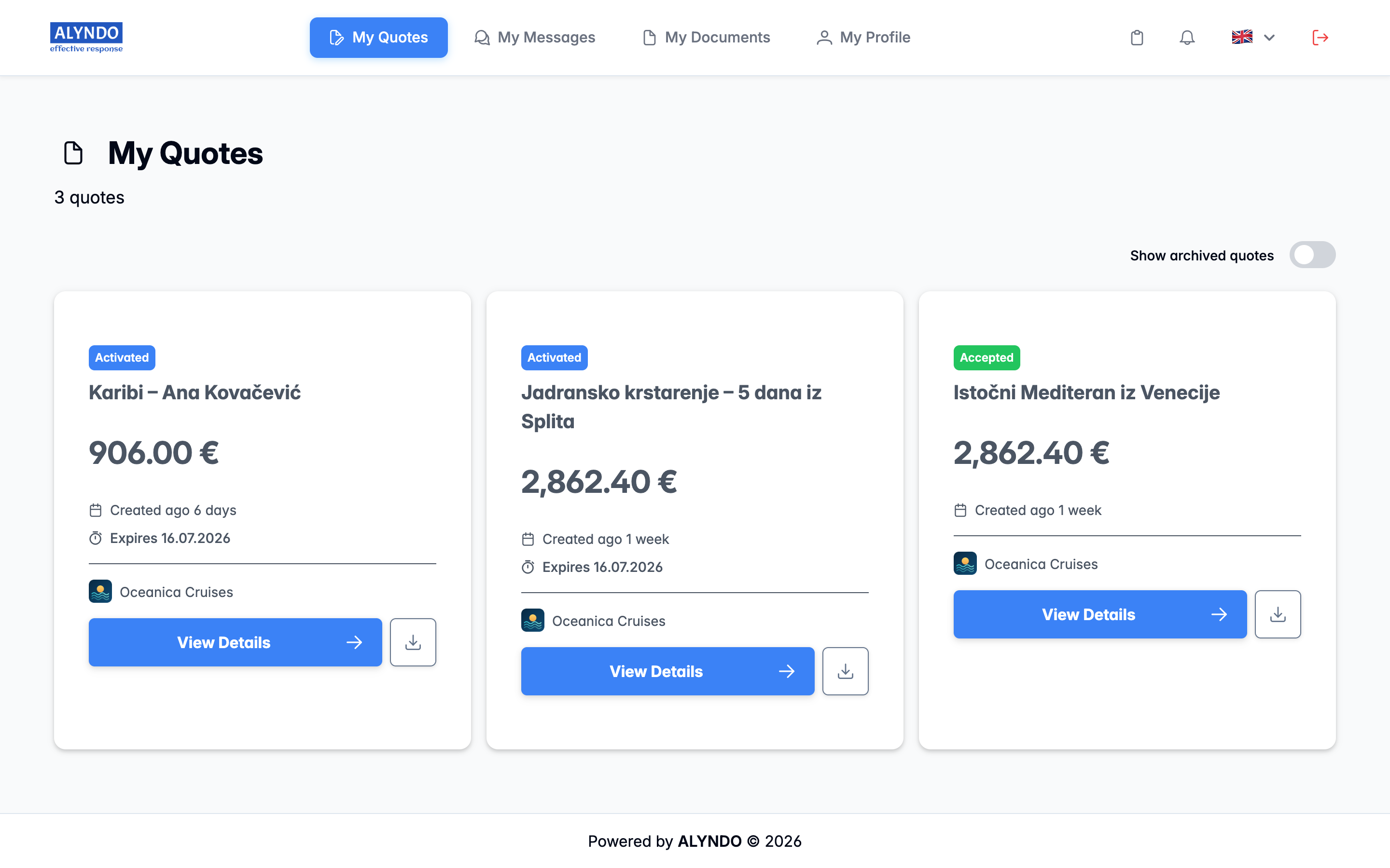 Flow portal login dashboard