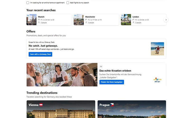 Local host booking austrija